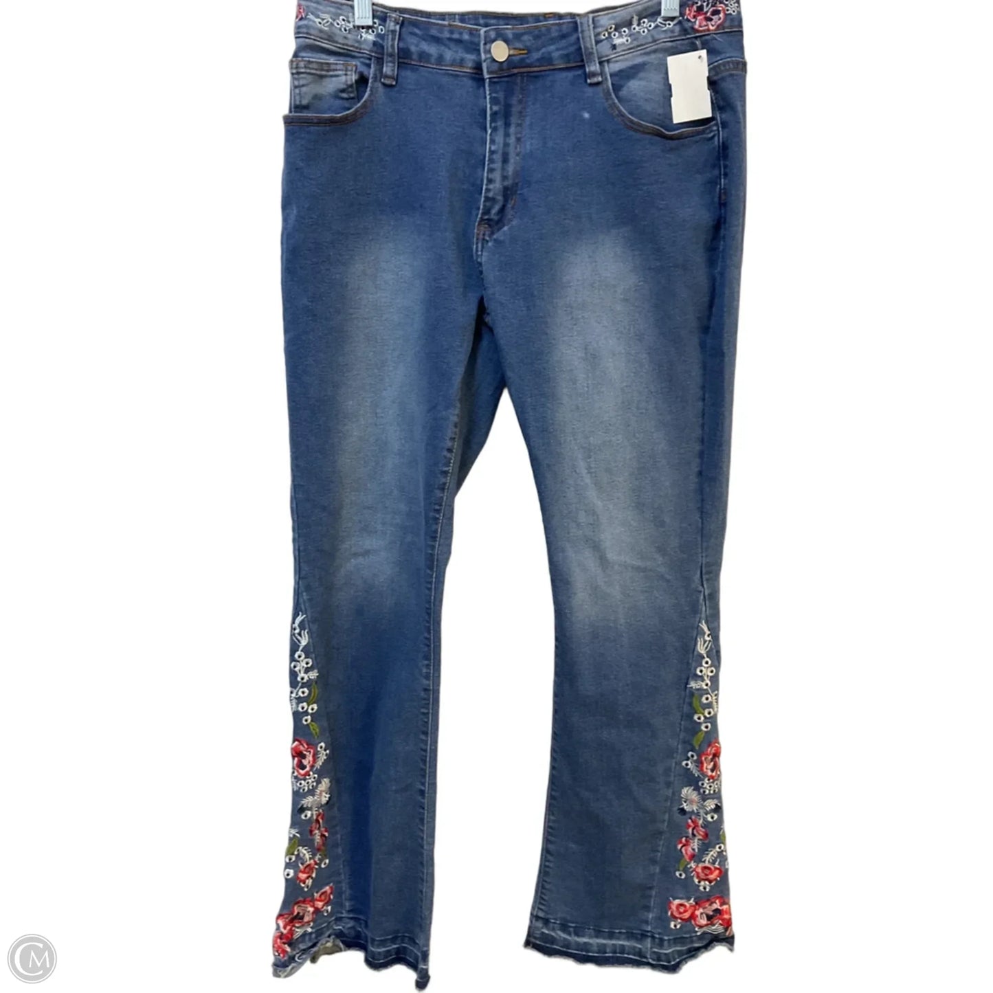 Jeans Straight By Clothes Mentor In Blue Denim, Size: 12
