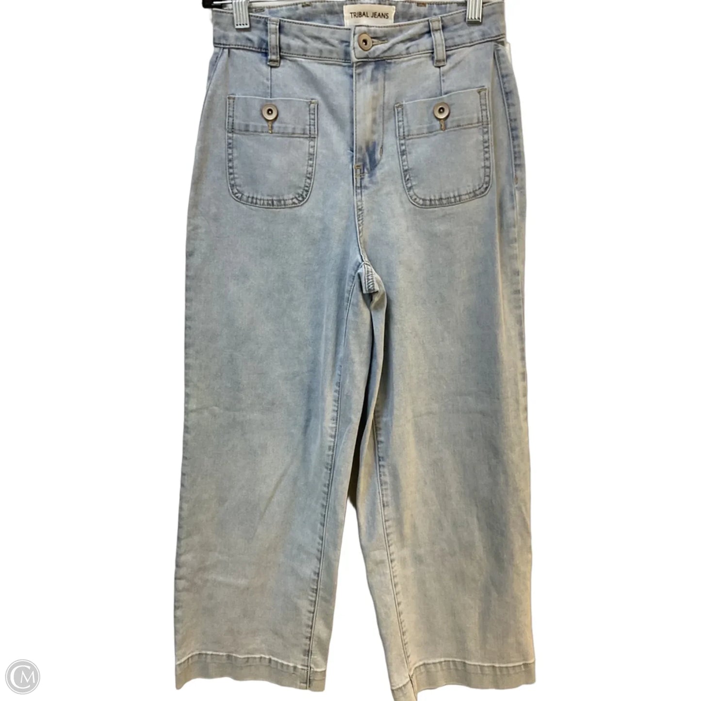 Jeans Straight By Tribal In Blue Denim, Size: 0