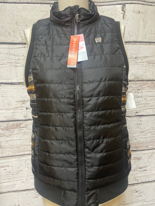 Vest Puffer & Quilted By Cmc In Striped Pattern, Size: M