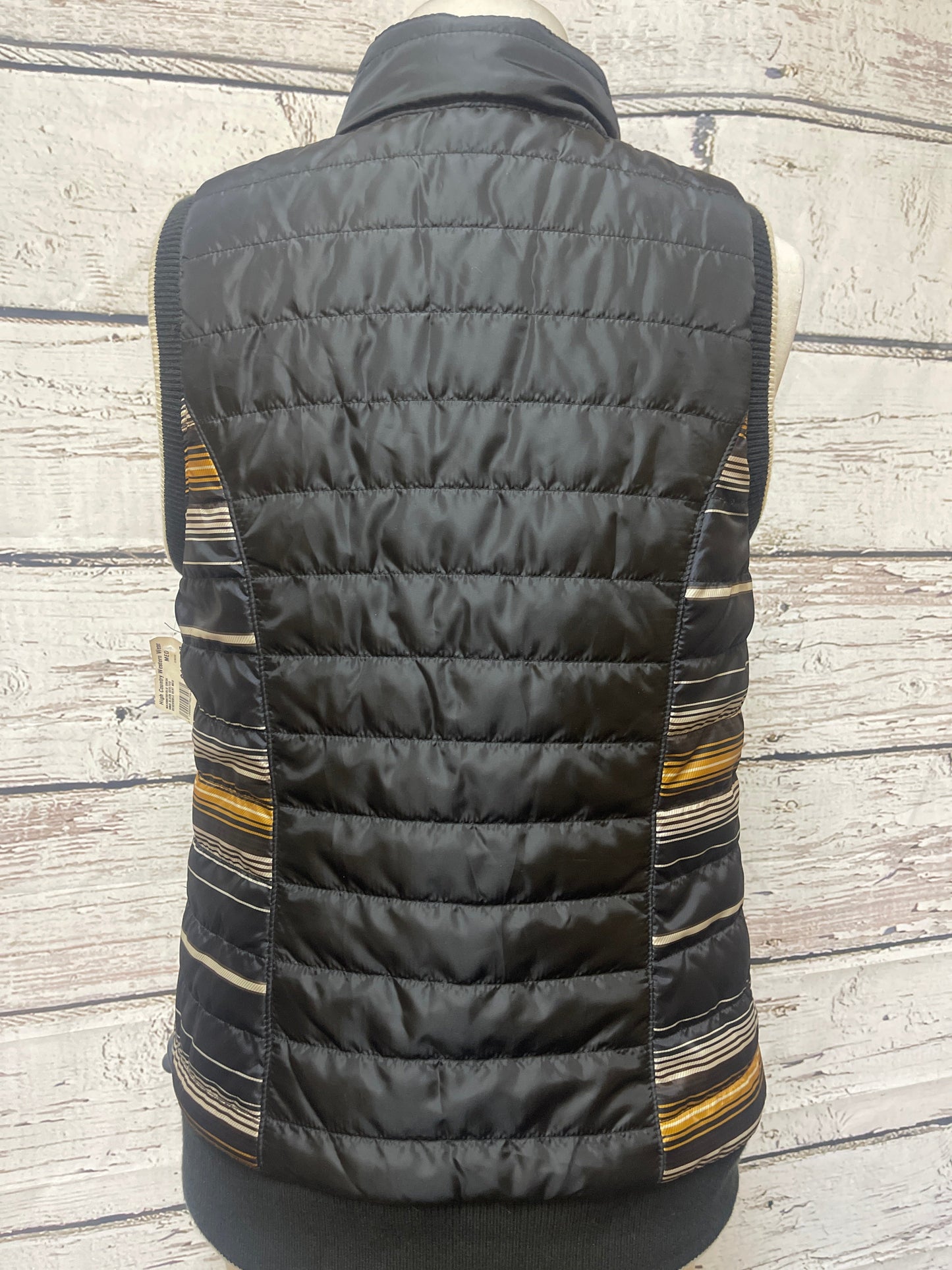 Vest Puffer & Quilted By Cmc In Striped Pattern, Size: M