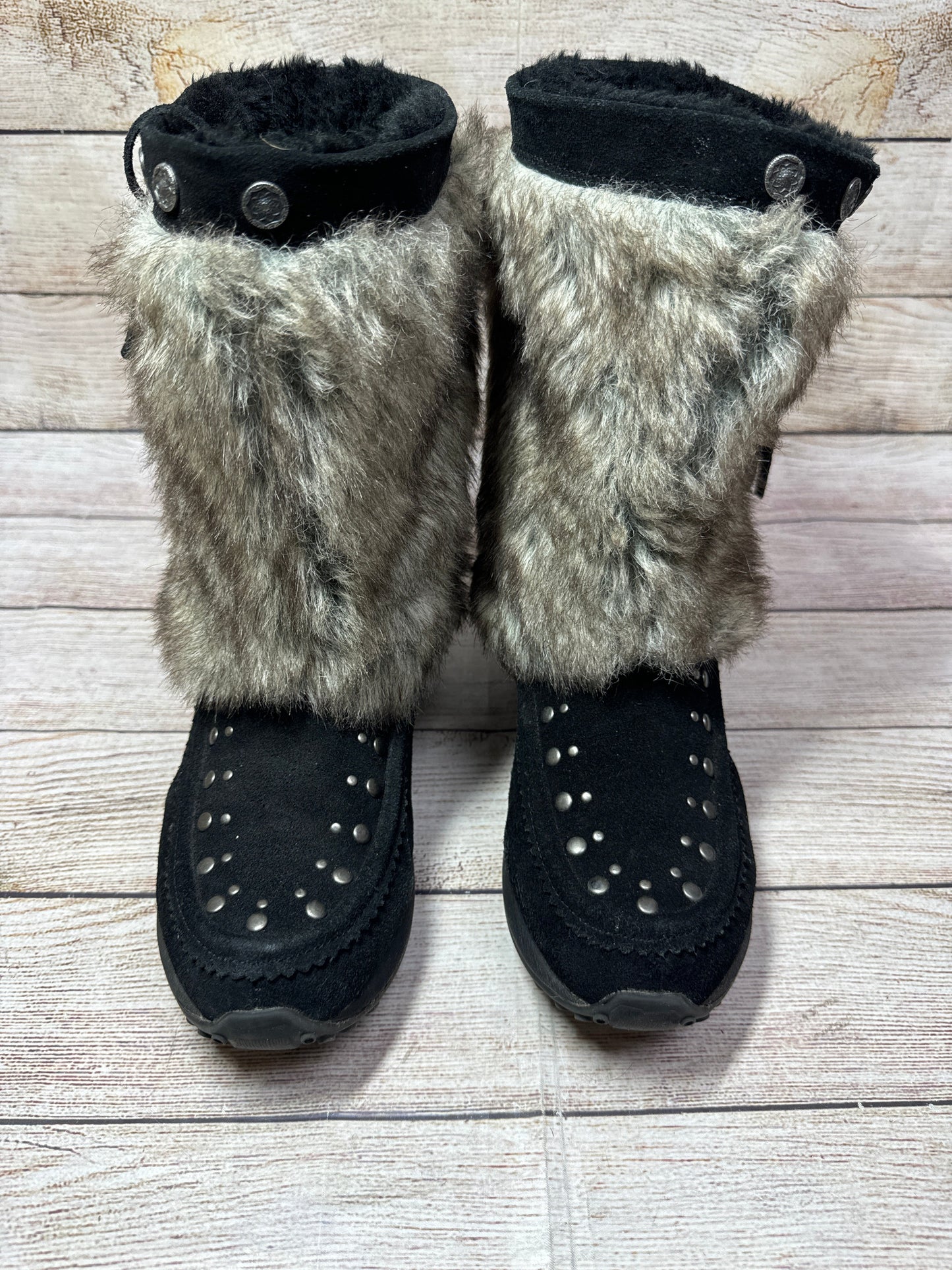 Boots Snow By Bass In Black, Size: 9.5