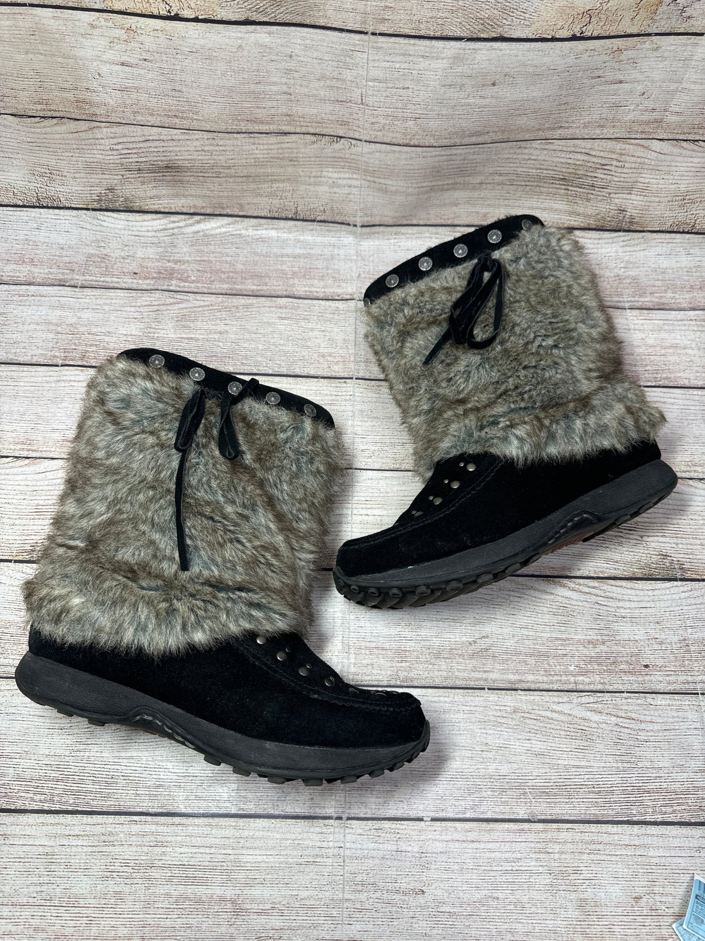 Boots Snow By Bass In Black, Size: 9.5