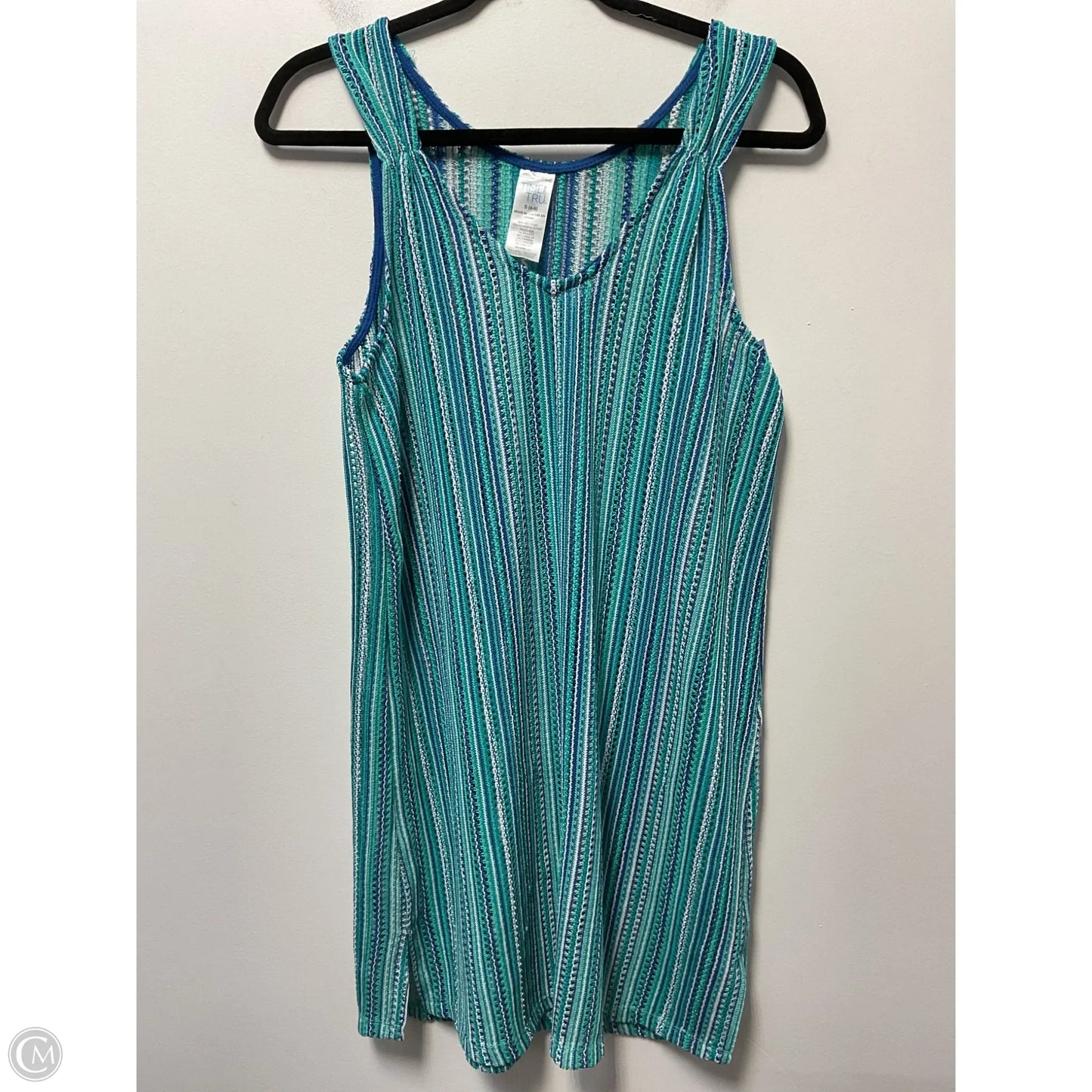 Swimwear Cover-up By Time And Tru In Striped Pattern, Size: S