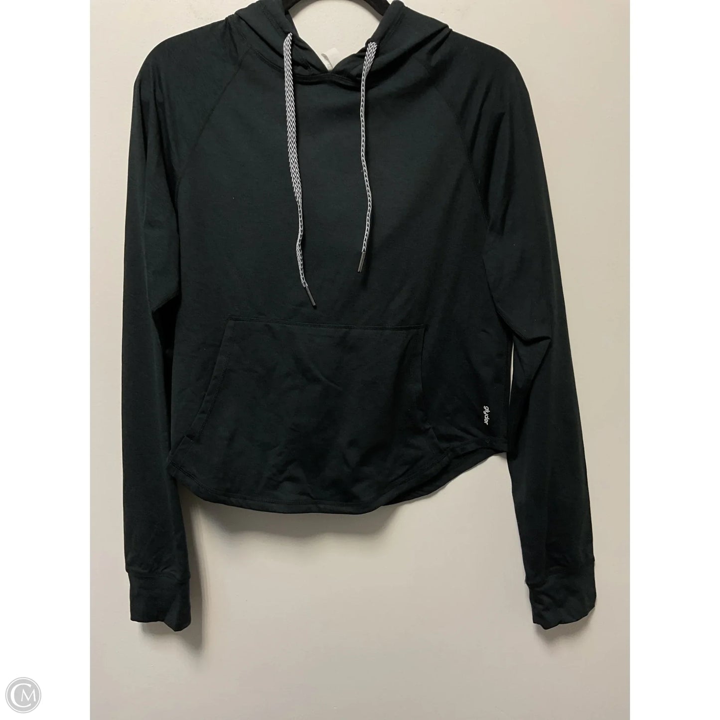 Athletic Top Long Sleeve Hoodie By Clothes Mentor In Black, Size: S