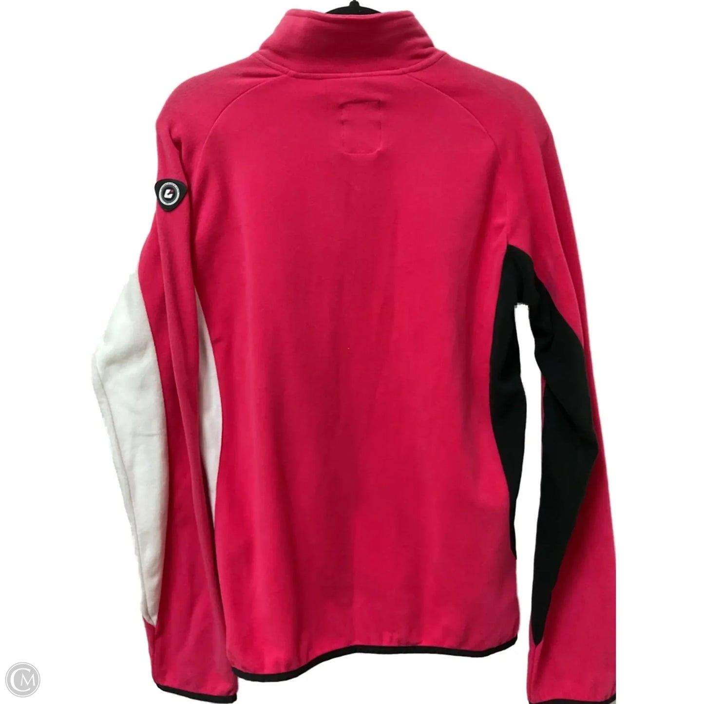 Jacket Fleece By Clothes Mentor In Pink & White, Size: 14