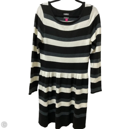 Dress Sweater By Vince Camuto In Striped Pattern, Size: L