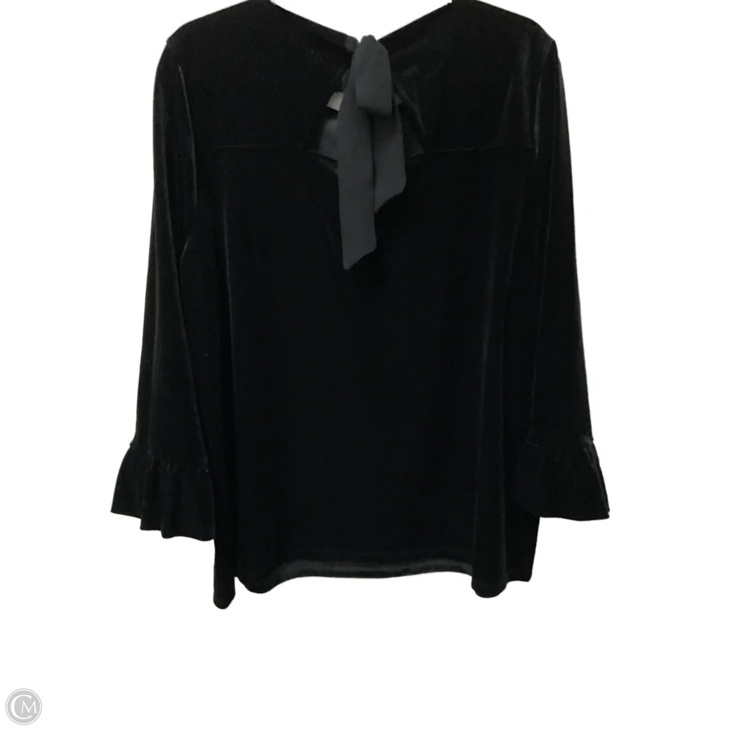 Blouse Long Sleeve By Talbots In Black, Size: 2x