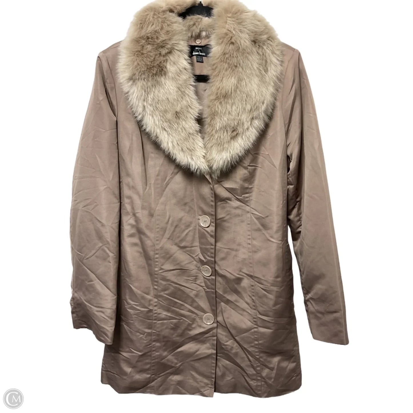 Coat Other By Dennis Basso Qvc In Taupe, Size: L