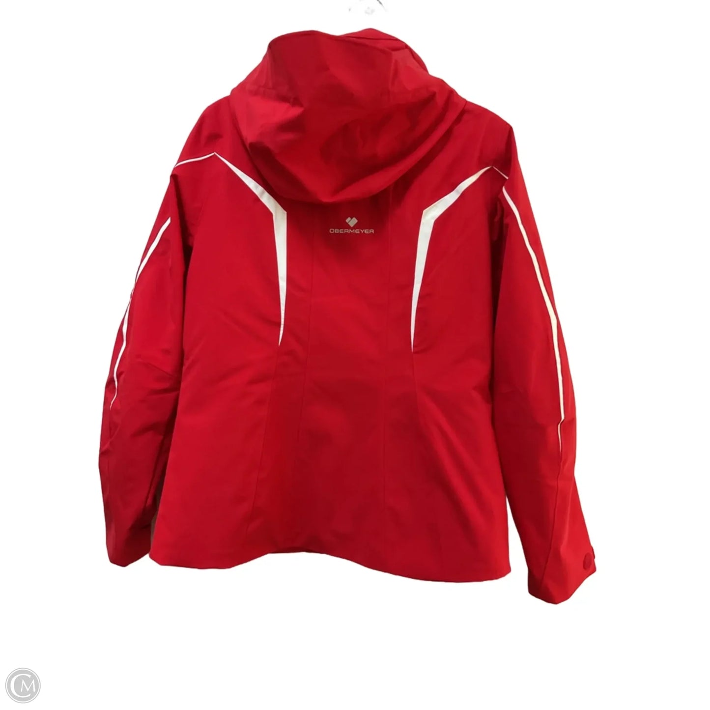 Coat Parka By Clothes Mentor In Red & White, Size: 10