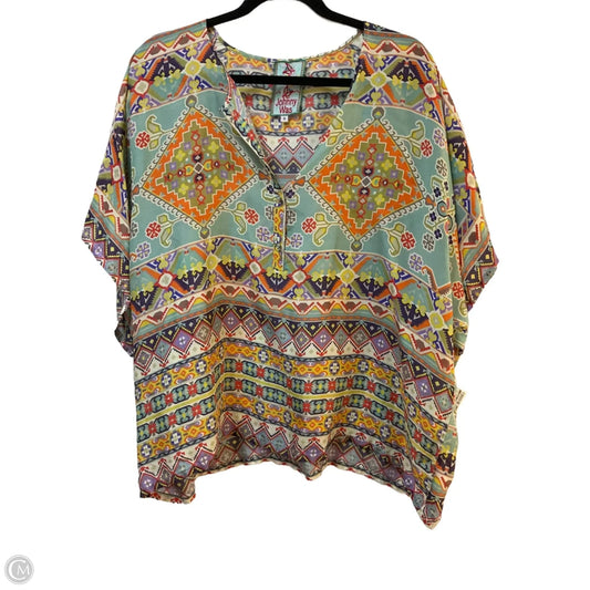 Top Short Sleeve By Johnny Was In Multi-colored, Size: S