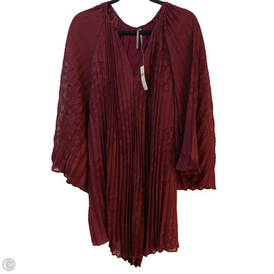 Dress Party Midi By Anthropologie In Maroon, Size: S