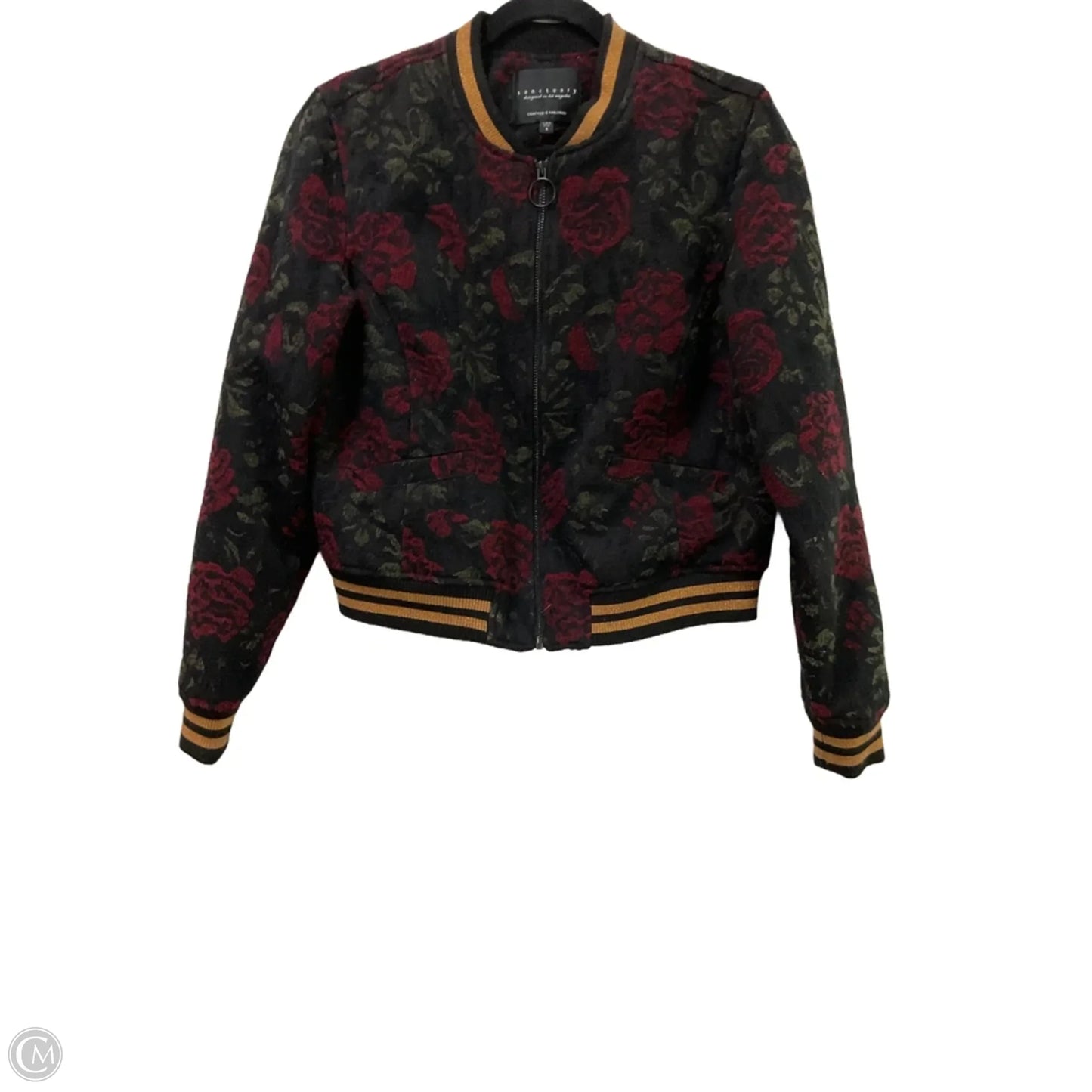 Jacket Moto By Sanctuary In Black & Red, Size: S