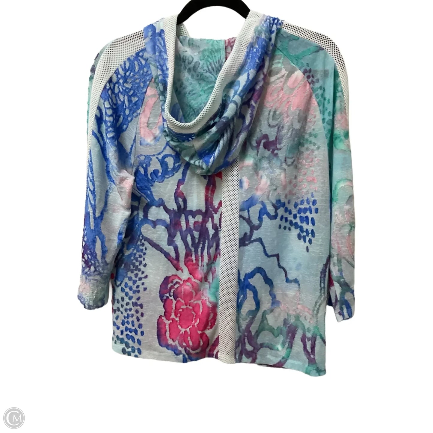 Jacket Other By Chicos In Blue & White, Size: S