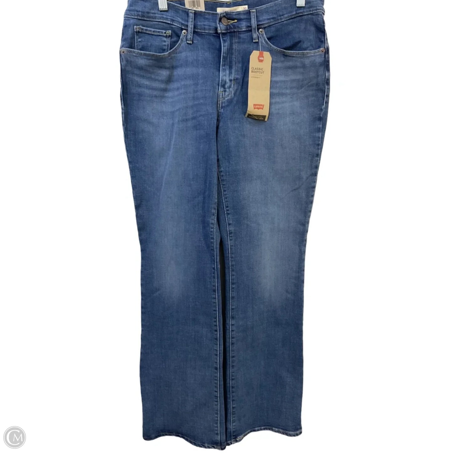 Jeans Boot Cut By Levis In Blue Denim, Size: 10