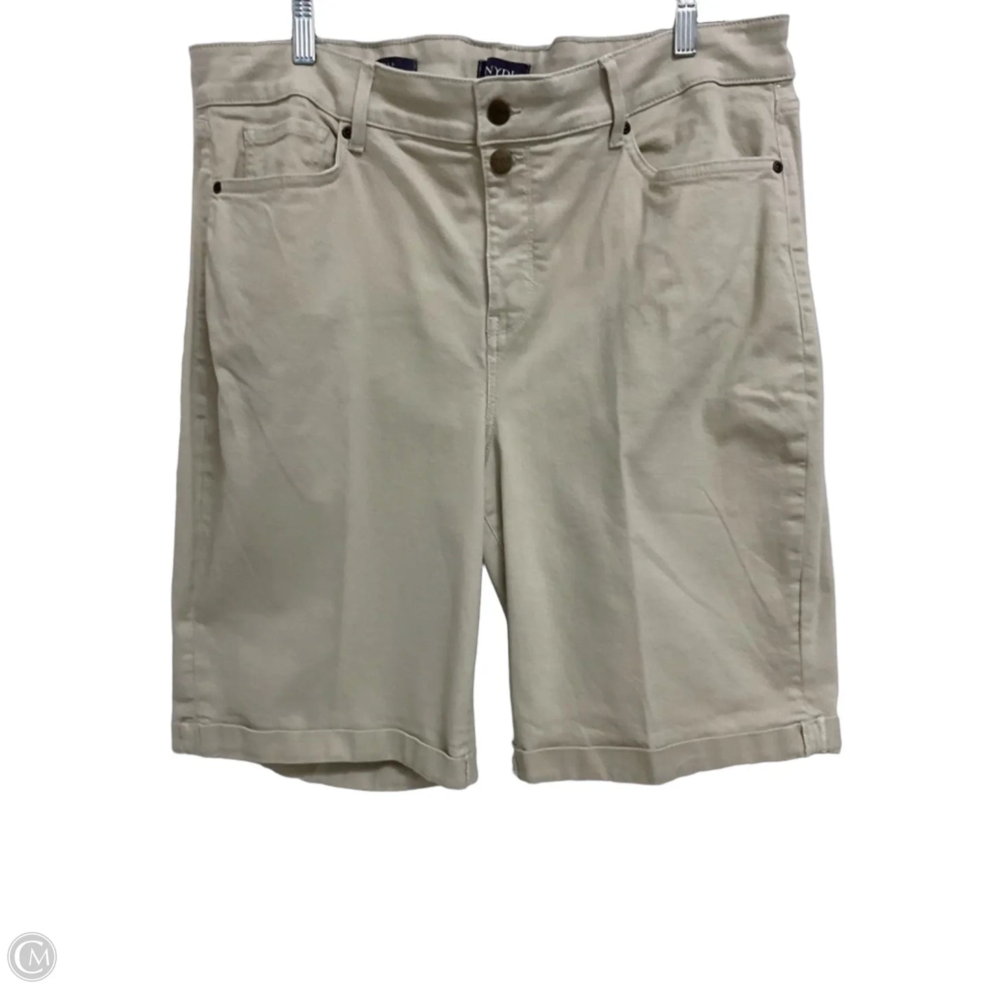 Shorts By Not Your Daughters Jeans In Tan Denim, Size: 18