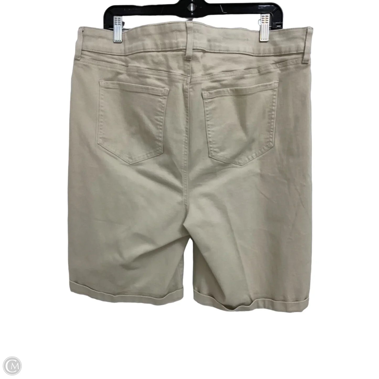 Shorts By Not Your Daughters Jeans In Tan Denim, Size: 18