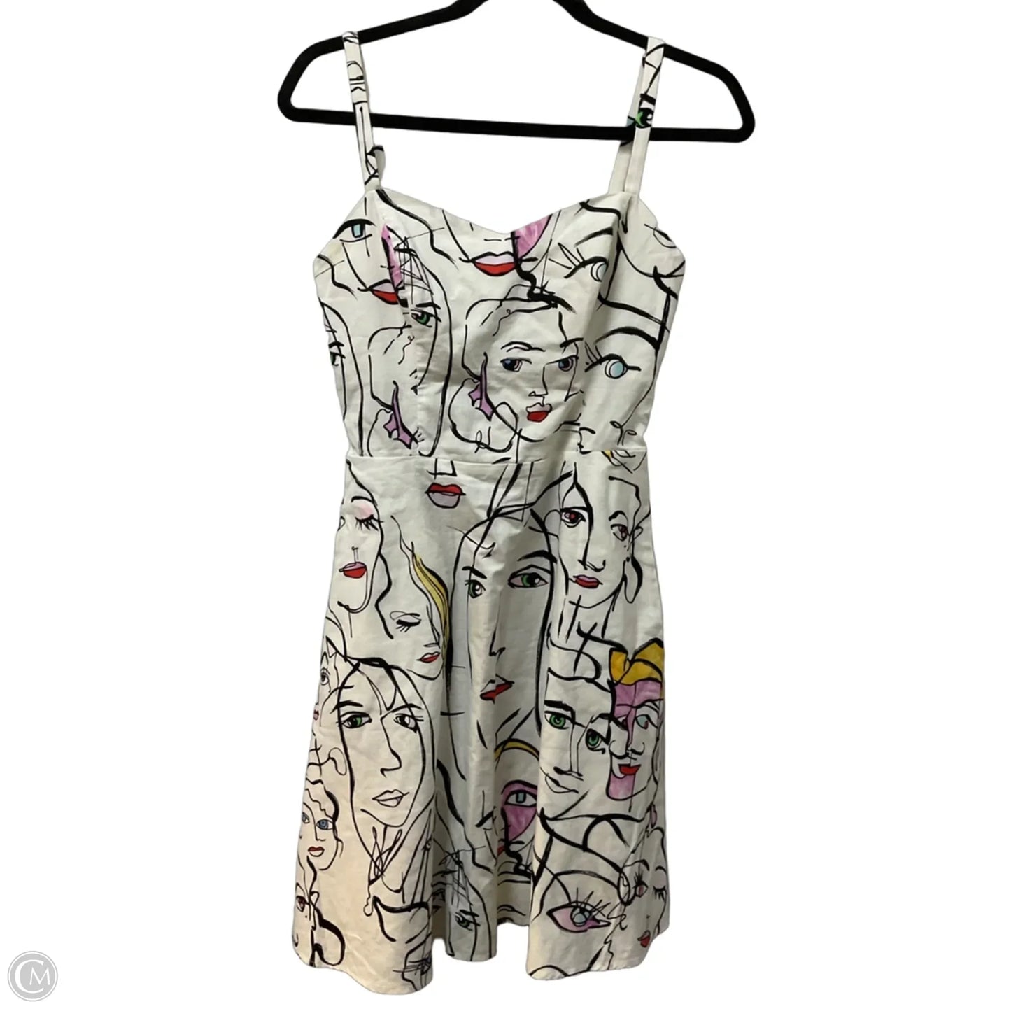 Dress Casual Midi By Clothes Mentor In Black & White, Size: M