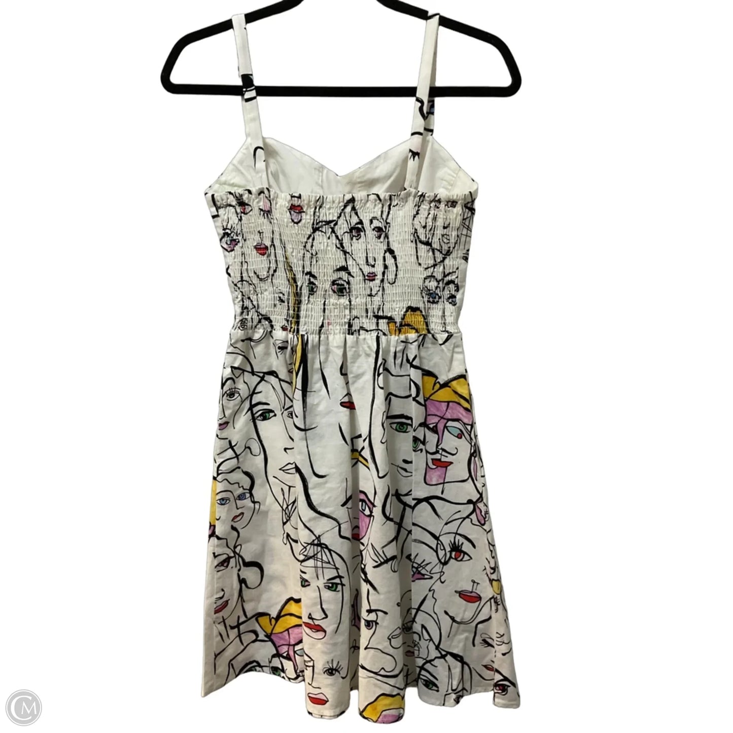 Dress Casual Midi By Clothes Mentor In Black & White, Size: M