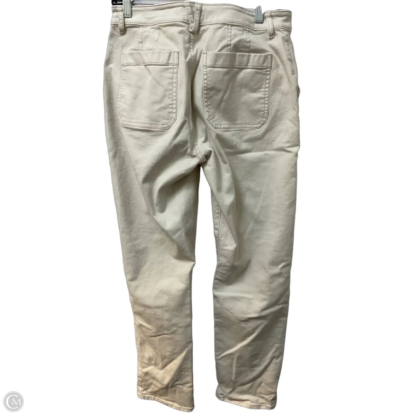 Jeans Boyfriend By Loft In Cream Denim, Size: 4