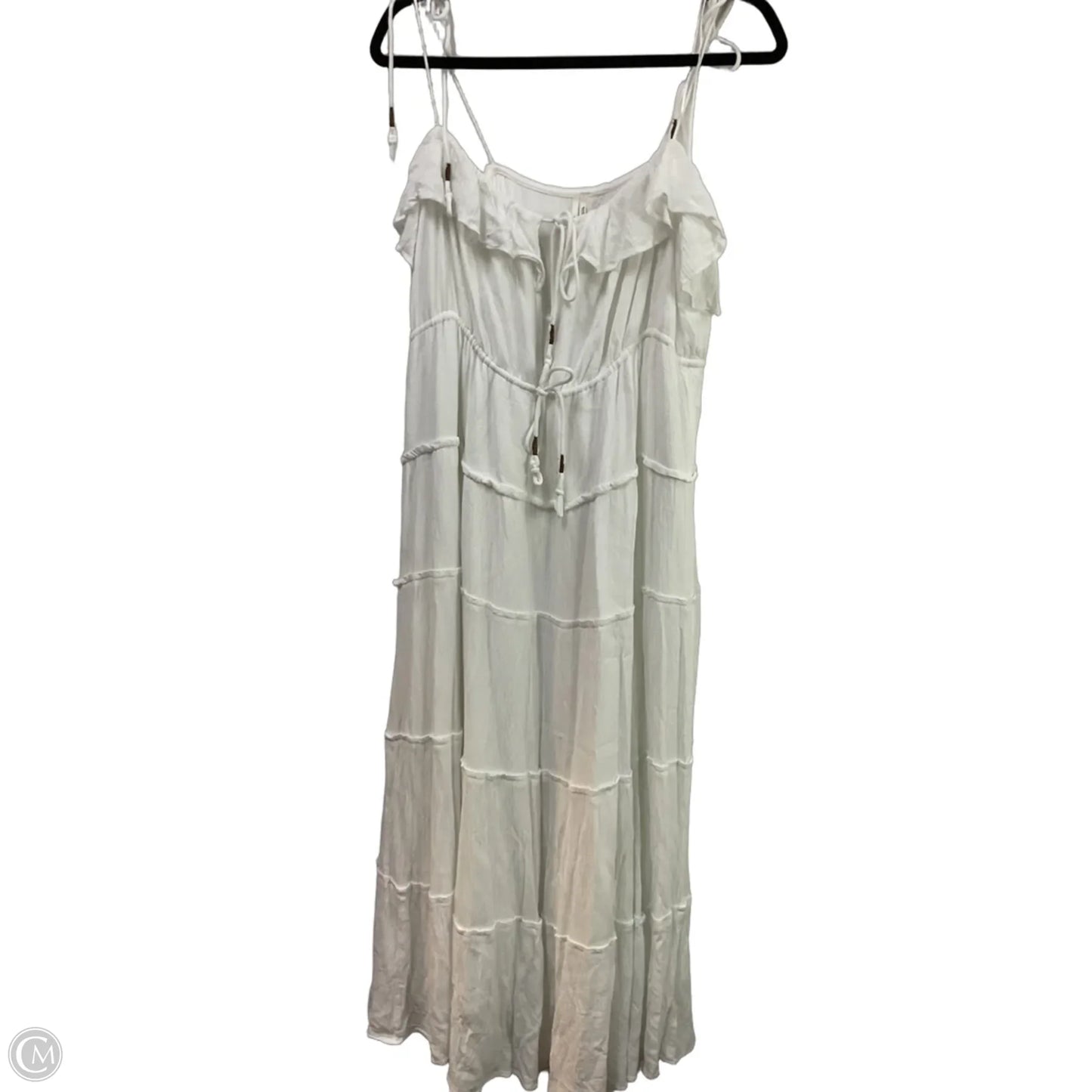Dress Casual Maxi By Anthropologie In White, Size: S