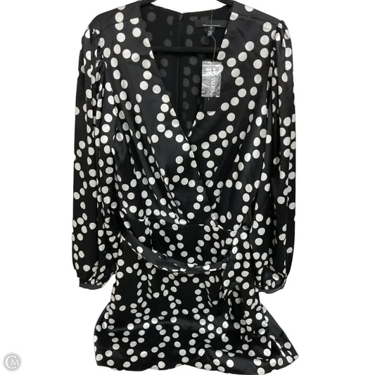 Dress Party Midi By White House Black Market In Polkadot Pattern, Size: 16