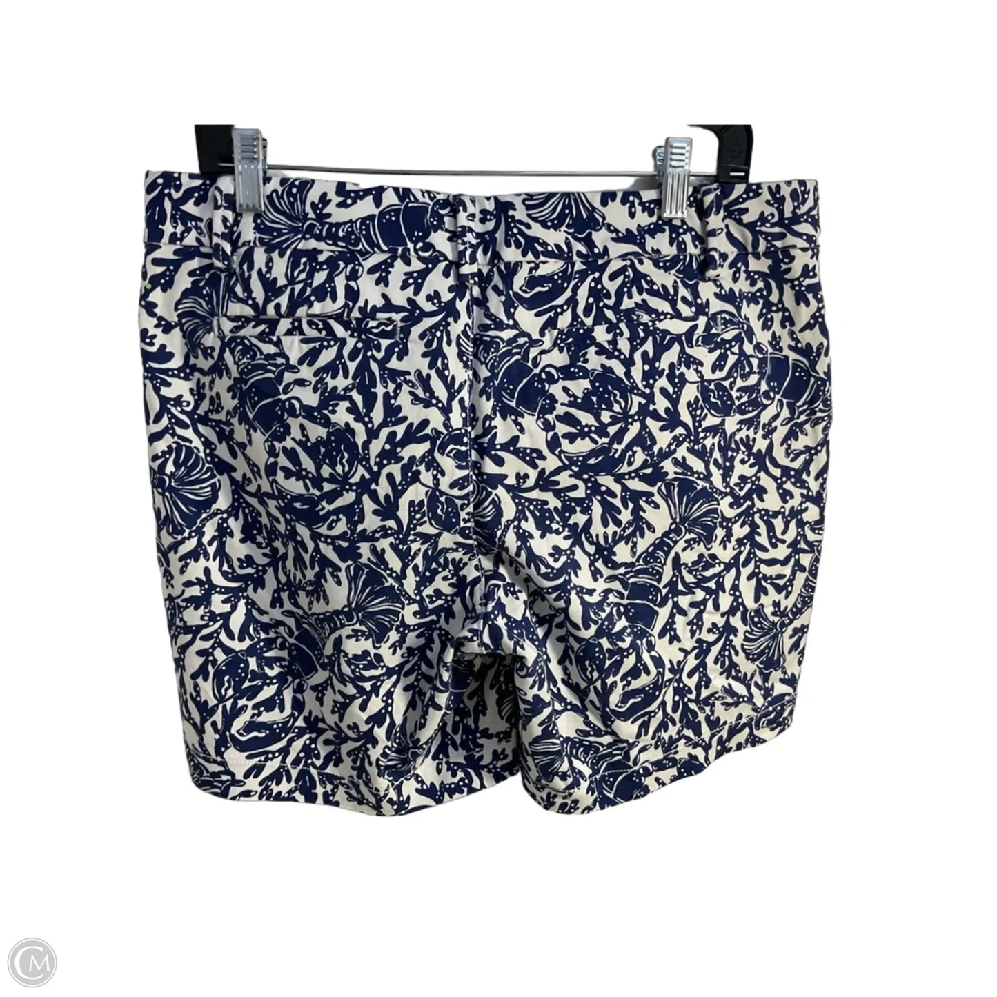 Shorts Designer By Lilly Pulitzer In Blue & White, Size: 10