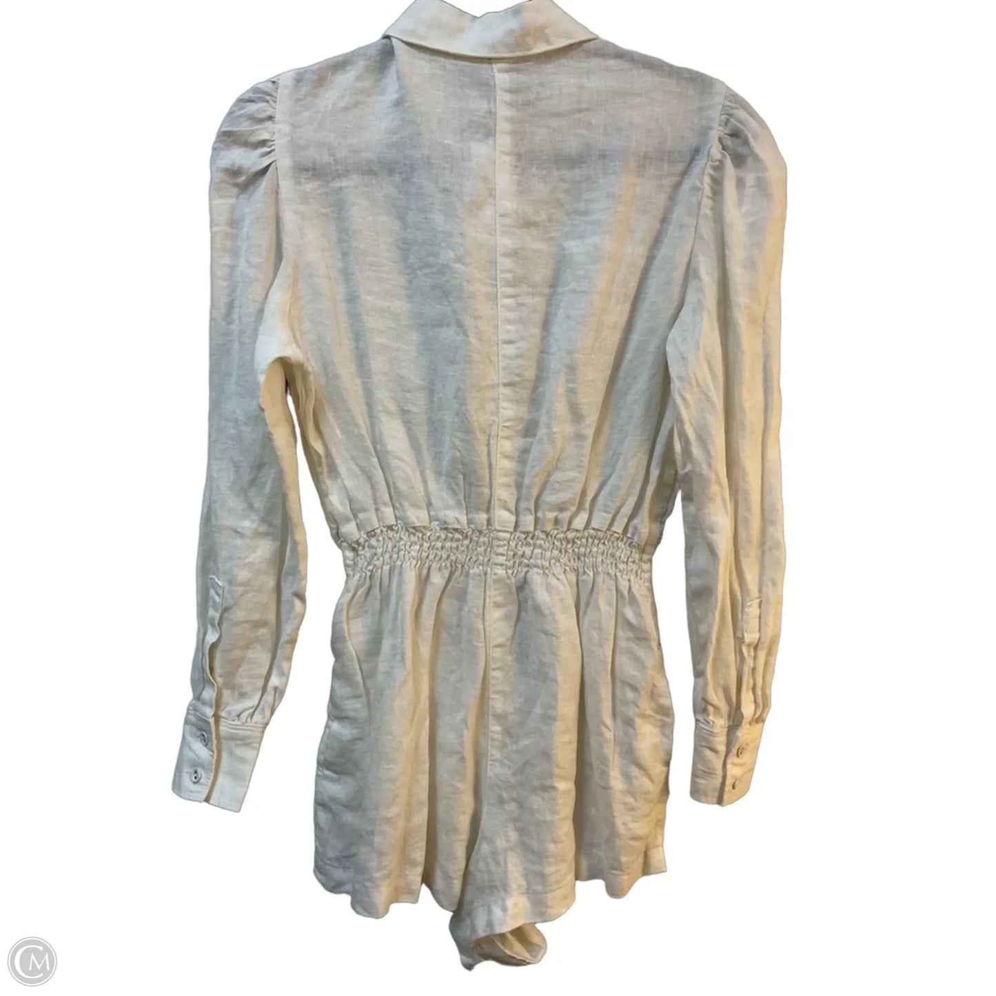 Romper By Clothes Mentor In Ivory, Size: M