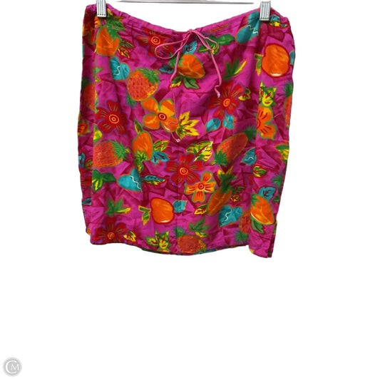 Swimwear Cover-up By Clothes Mentor In Orange & Pink, Size: S