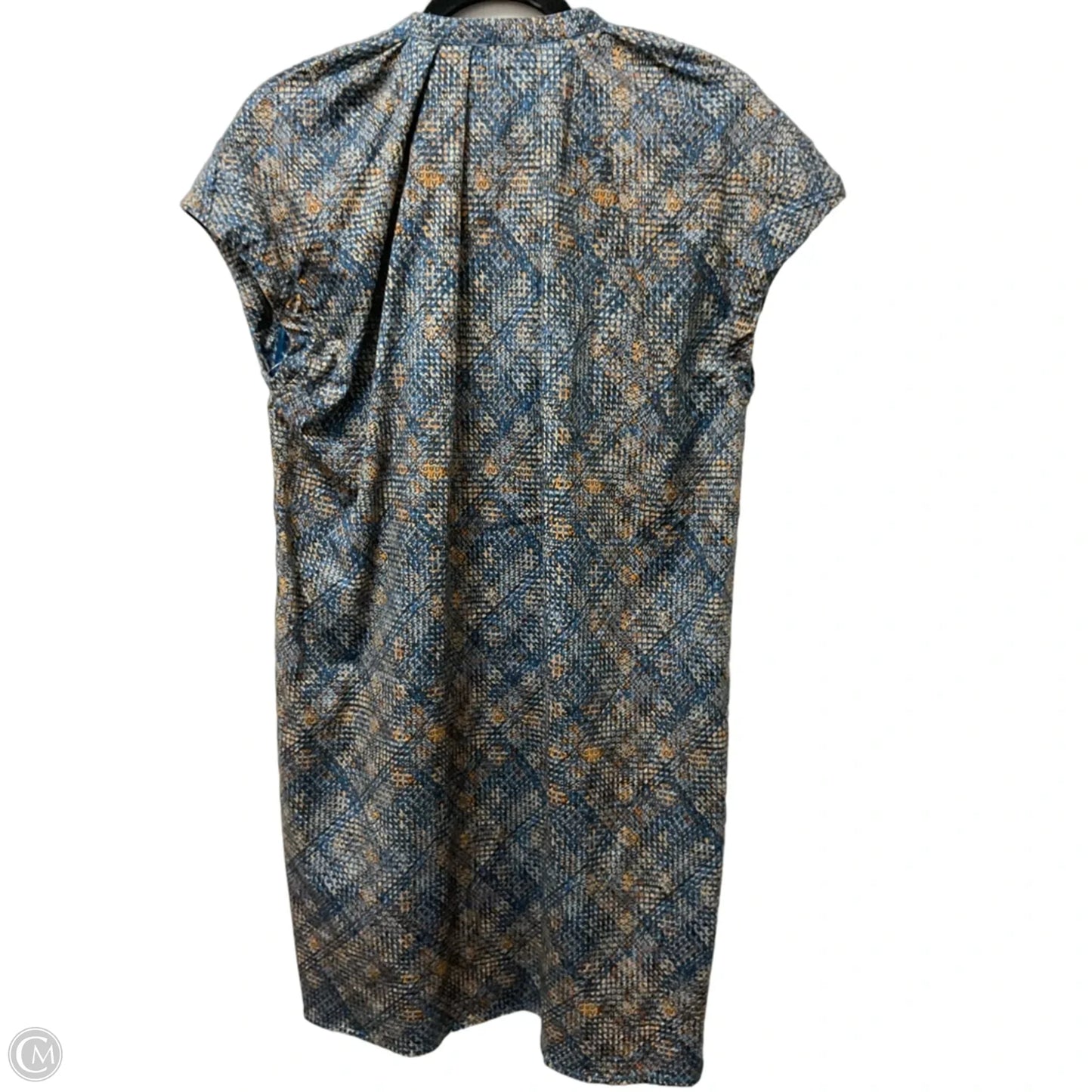 Dress Casual Midi By Clothes Mentor In Blue & Orange, Size: M