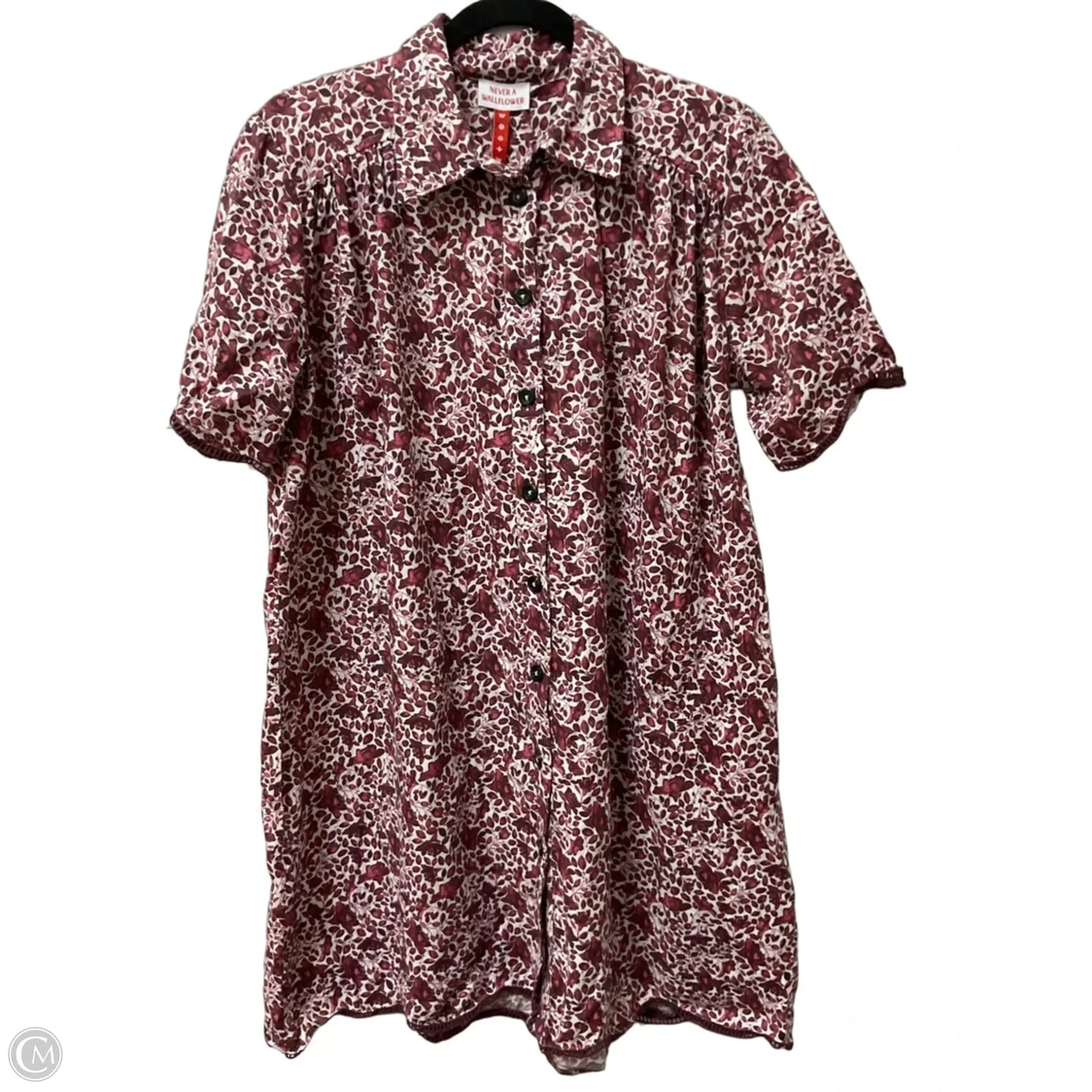 Dress Casual Midi By Clothes Mentor In Red & White, Size: M