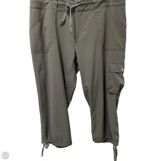 Athletic Capris By Alo In Taupe, Size: L