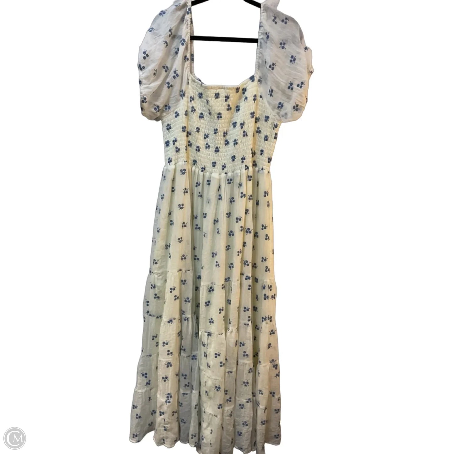 Dress Casual Maxi By Arula In Blue & White, Size: 1x