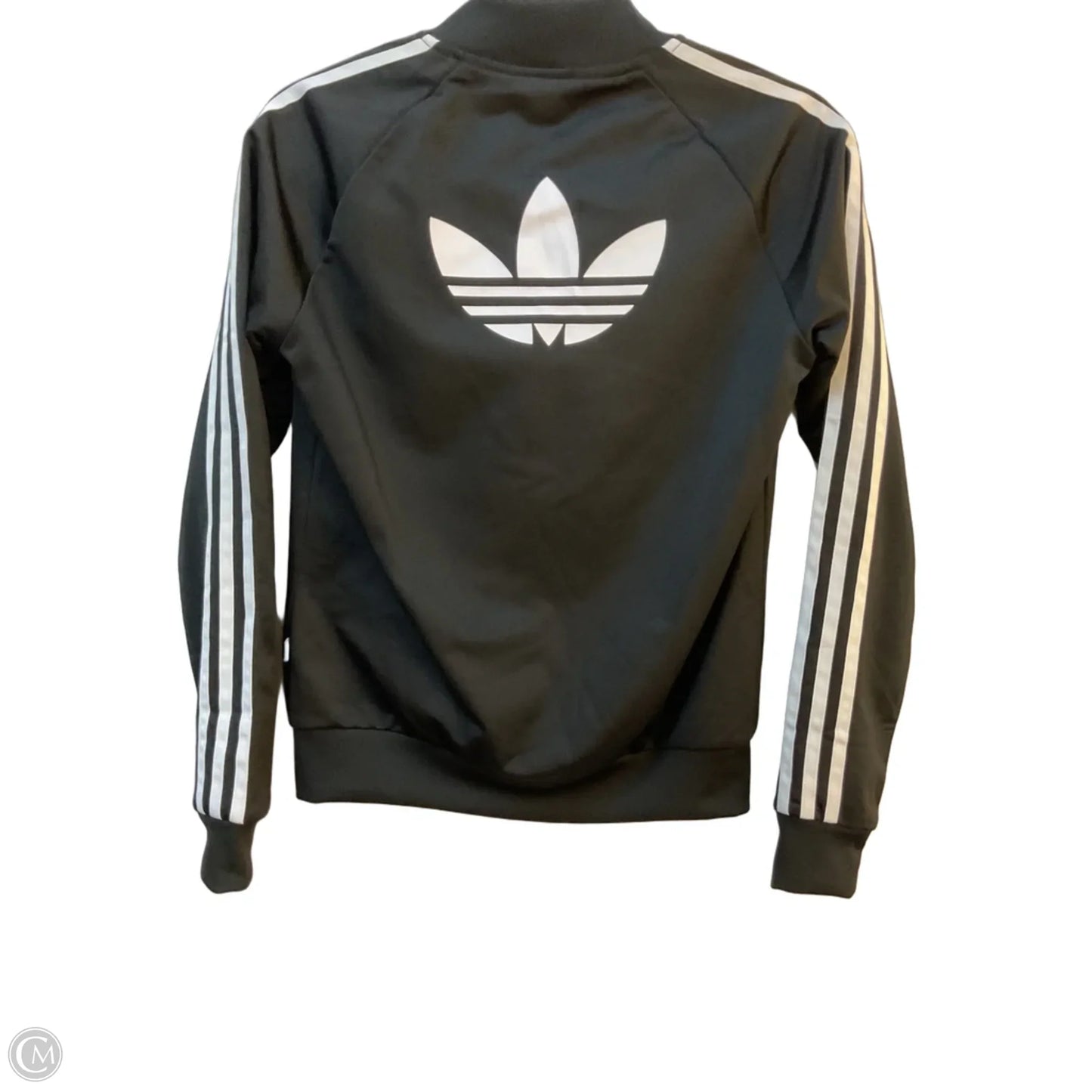 Athletic Jacket By Adidas In Black & White, Size: Xs