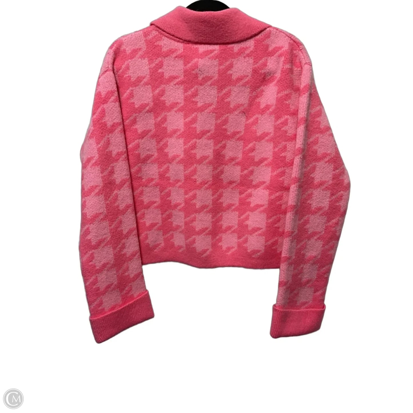 Sweater Cardigan By English Factory In Pink, Size: M
