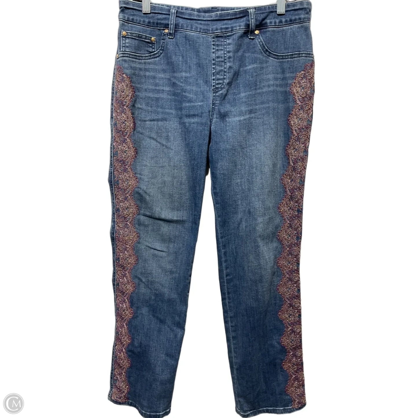 Jeans Jeggings By Chicos In Blue Denim, Size: 10
