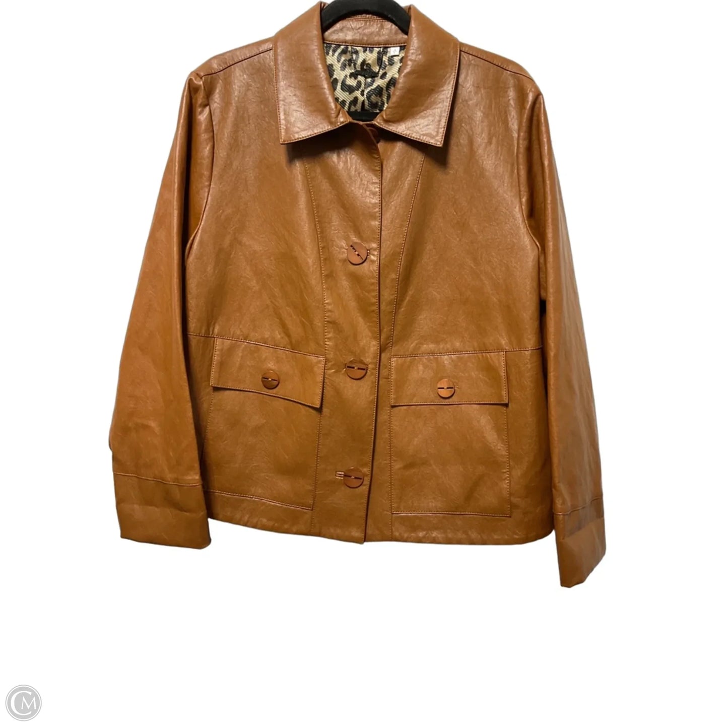 Jacket Other By Chicos In Brown, Size: L