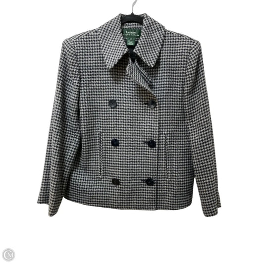 Blazer By Lauren By Ralph Lauren In Blue & Grey, Size: 6