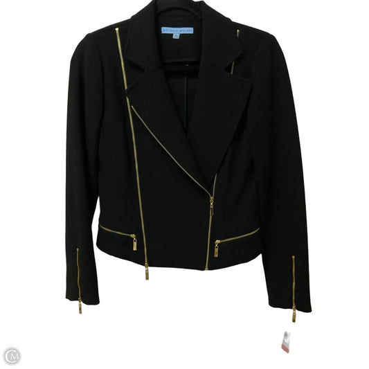 Jacket Moto By Antonio Melani In Blue & Gold, Size: Xs