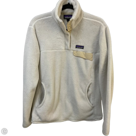 Jacket Fleece By Patagonia In White, Size: L