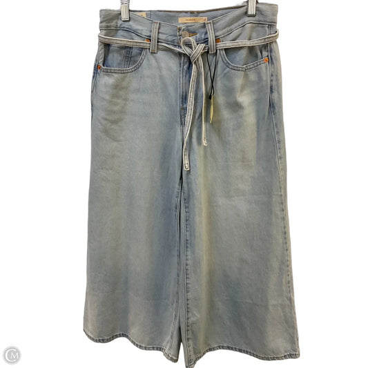 Jeans Cropped By Levis In Blue Denim, Size: 4
