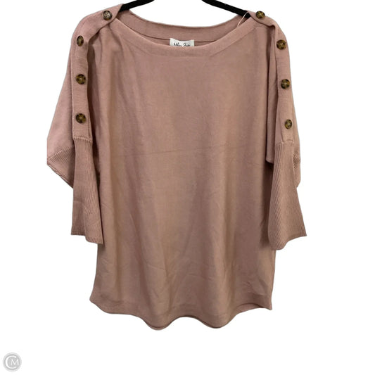 Sweater By Melissa Paige In Mauve, Size: L