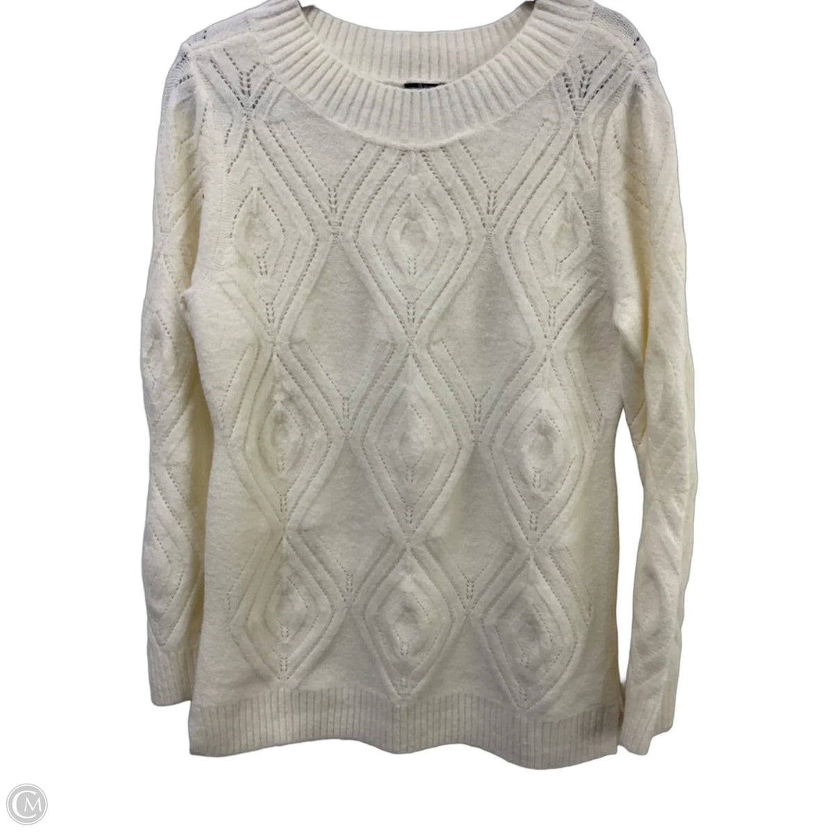 Sweater By Talbots In Cream, Size: M