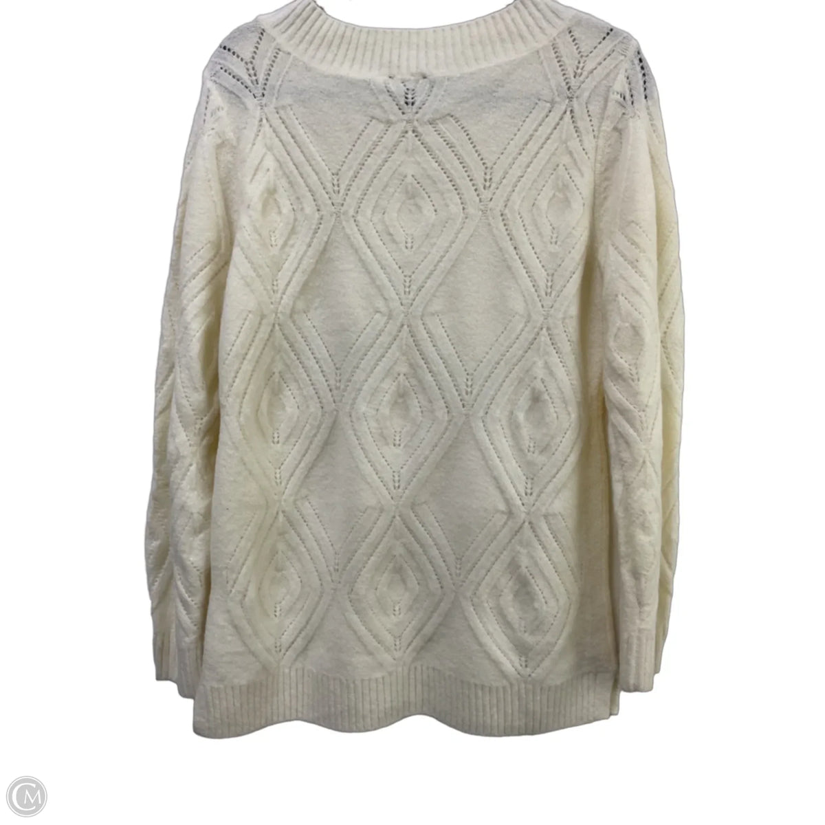 Sweater By Talbots In Cream, Size: M