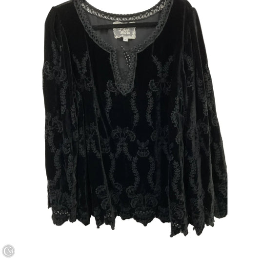 Blouse Designer By Johnny Was In Black, Size: Xl