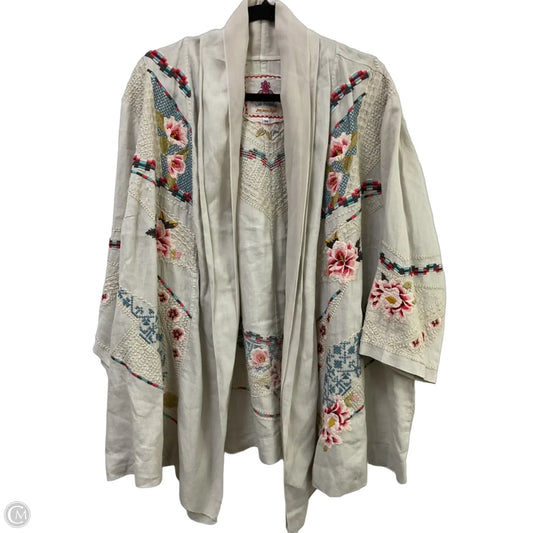 Kimono Designer By Johnny Was In Tan, Size: 3x