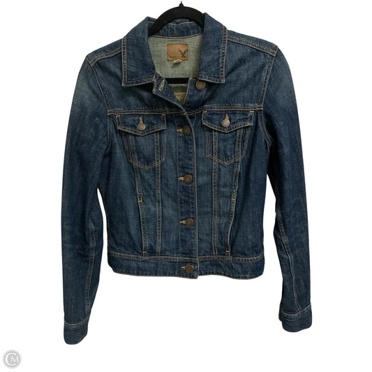 Jacket Denim By American Eagle In Blue Denim, Size: Sp