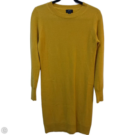 Dress Casual Midi By J. Crew In Yellow, Size: S