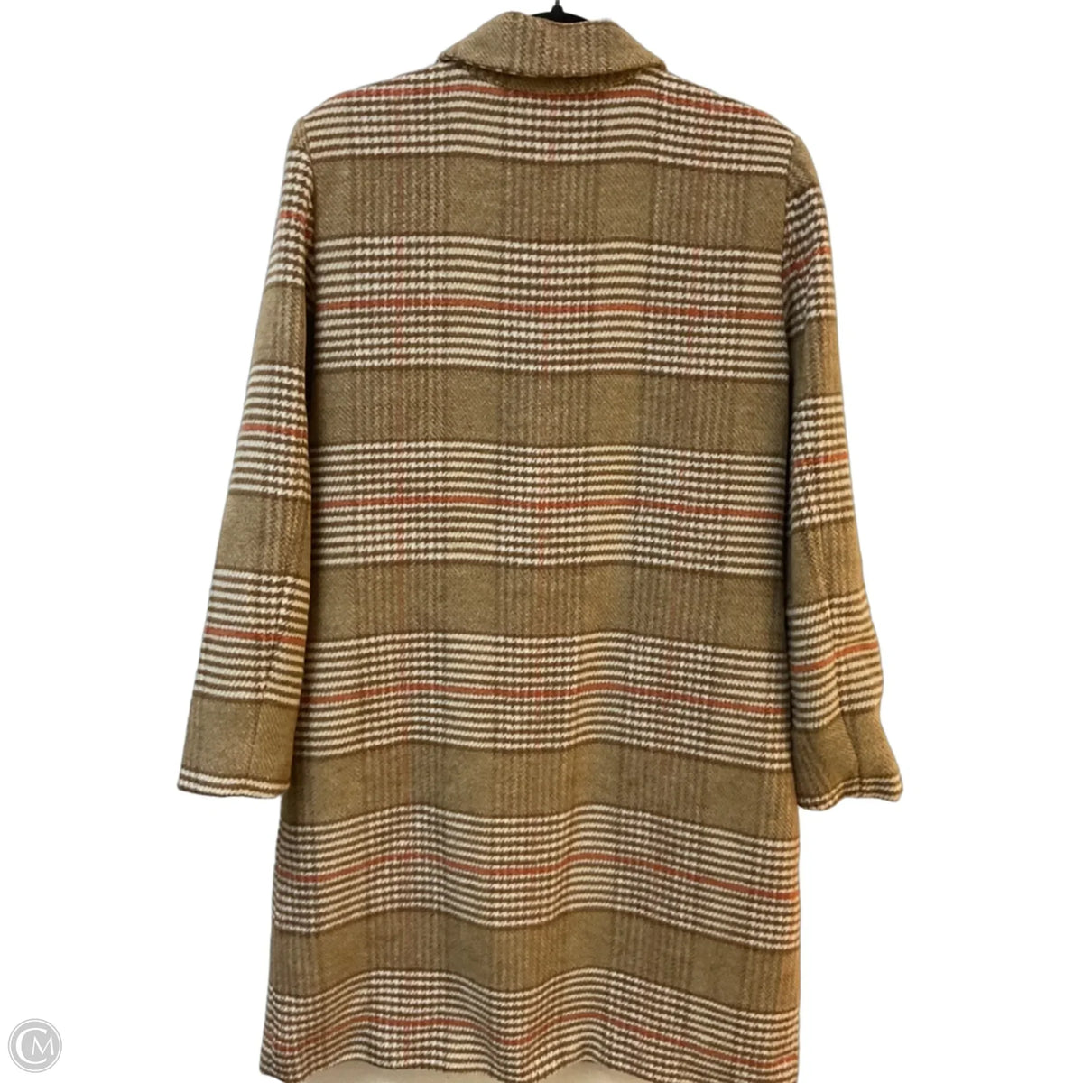 Coat Wool By Evereve In Plaid Pattern, Size: S
