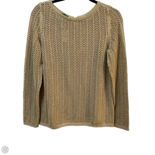Sweater By Talbots In Tan, Size: S