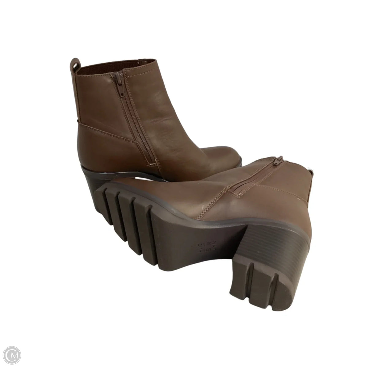 Boots Ankle Heels By Naturalizer In Brown, Size: 7.5